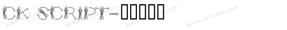 CK Script字体转换